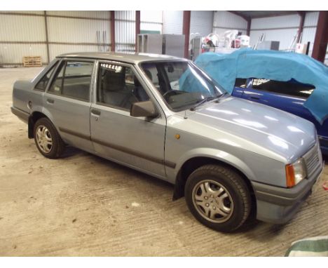 A 1990 Vauxhall Nova 1.4 L saloon, registration number H947 YFB, metallic blue. This rare Vauxhall comes direct from a deceas