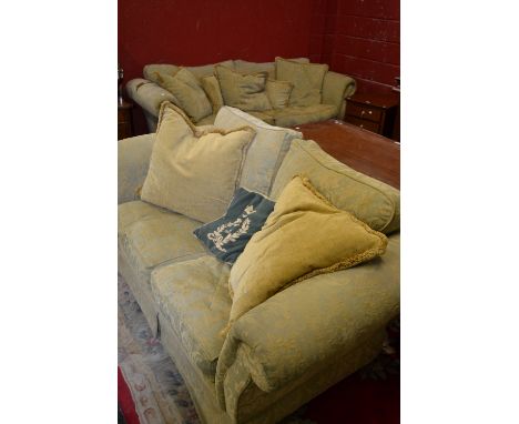 A modern three seat sofa; a conforming two seat sofa (2)