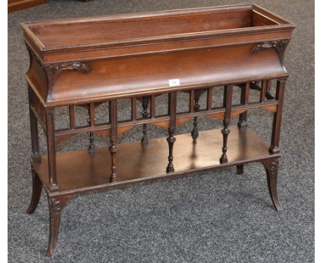A late 19th/early 20th century mahogany jardiniere trough, c.1900