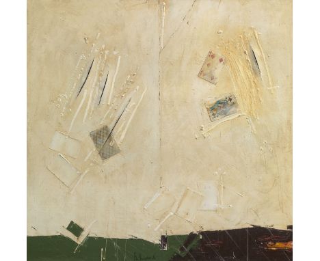 NEMUKHIN, VLADIMIR (1925–2016) Card Table 5, signed and dated 1986, also further signed, titled in Cyrillic and dated twice o