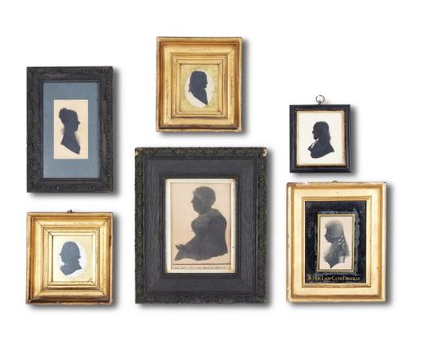 A LATE 18TH CENTURY SILHOUETTE PORTRAIT OF THE 'RT HON LADY CATH[ERINE] DOUGLAS' Including; A silhouette portrait of 'The Lad