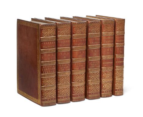 Ɵ  CLARKE, Edward Daniel.  Travels in Various Countries of Europe, Asia, and Africa.  6 vols., first edition, engraved plates