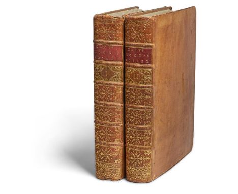 Ɵ COOK, Capt. James.  A Voyage Towards the South Pole.  2 vols., first edition, 64 maps and plates, many folding, contemporar