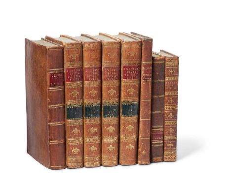 Ɵ  JOHNSON, Samuel.  Eight Works. 1793 - 1796.  comprises:  A Journey to the Western Islands of Scotland. new edition, 1785; 