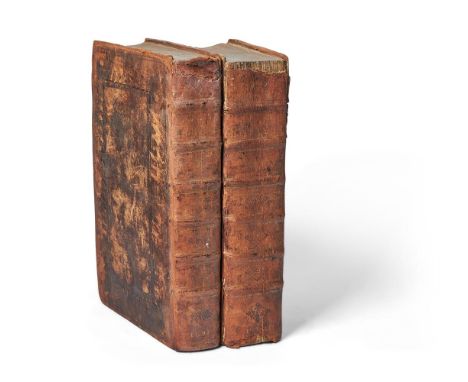 Ɵ FOXE, John.  [Book of Martyrs].  2 volumes, (1033pp. +788pp.), vol. 1, inscribed 'Reresby Sitwell from Professor Edward J. 