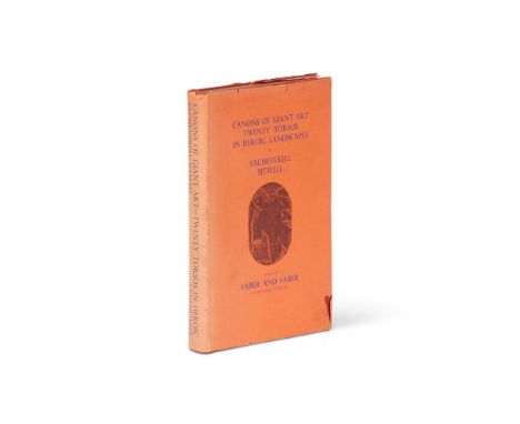 Ɵ SITWELL, Sacheverell. (1897 - 1988). Canons of Giant Art Twenty Torsos in Heroic Landscapes, Author's Presentation to Edmun