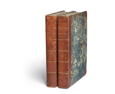 Ɵ GIBBON, Edward.  Miscellaneous Works, with Memoirs of his Life and Writings.  2 vols., first edition, silhouette portrait i