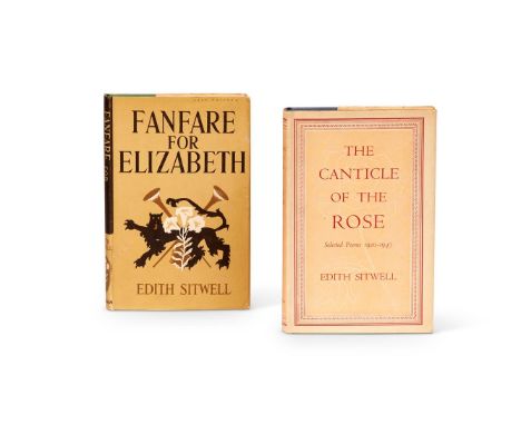 Ɵ SITWELL, Edith.  (1887 - 1964).  Two Author's Presentation copies to Georgie Doble, 1949-1950.  comprises:  Fanfare for Eli