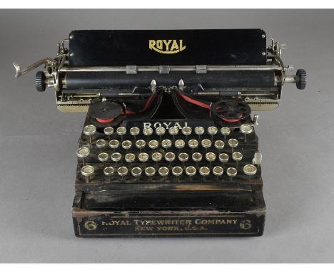 A 1920s Royal typewriter,  