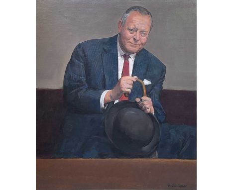 Ruskin SPEAR R.A. (1911-1990) Portrait of Joseph Forsyth Gimson (1896-1985) Oil on canvas, signed, 91 x 76cm. Managing Direct