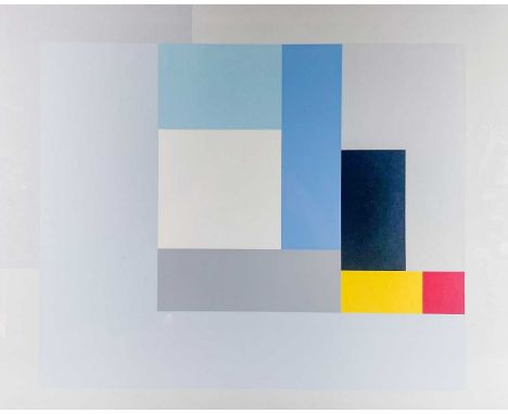 After Ben NICHOLSON Painting 1937 Print, 50cm x 63cm, 54cm x 67cm framed.