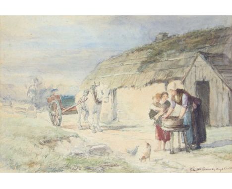 Follower of Hugh CARTER (1837-1903) Scotch Scene Watercolour, signed and titled, 'Scotch Scene by Hugh Carter' lower right, 3