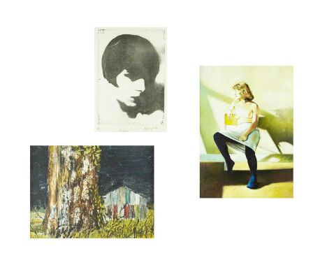 Audrey HOUTMAN (XX-XXI) Pandora Artist's proof etching, signed and numbered A/P, plate size 29cm x 20.5cm, 49cm x 37.5cm fram
