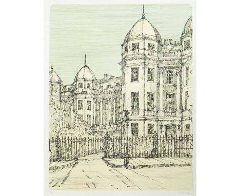 Richard BEER (1928-2017) Nash Terrace Lithograph on paper, signed, edition 70/70, 58cm x 45cm, 78cm x 58.5cm (rolled).
 
Ship
