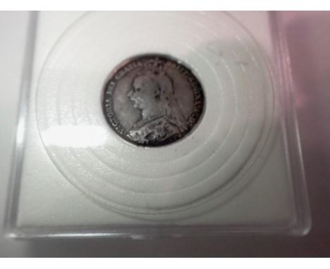 1888 - silver shilling of queen Victoria. UK P&amp;P Group 0 (£6+VAT for the first lot and £1+VAT for subsequent lots) 