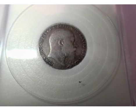 1904 - key date silver sixpence of king Edward vii. UK P&amp;P Group 0 (£6+VAT for the first lot and £1+VAT for subsequent lo