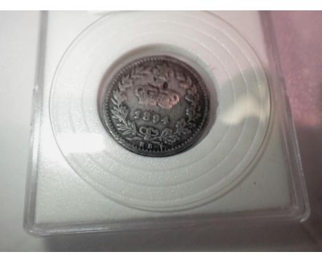 1894 - Italian silver 20 centisimi. UK P&amp;P Group 0 (£6+VAT for the first lot and £1+VAT for subsequent lots) 