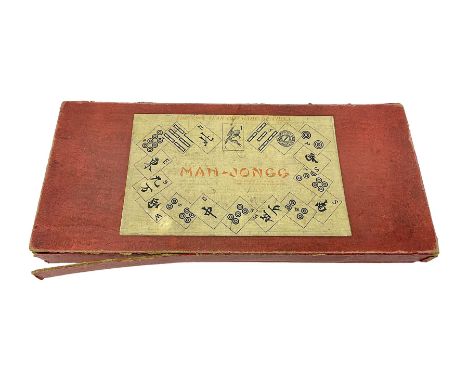 Chad Valley wooden Mah-Jongg set in original box