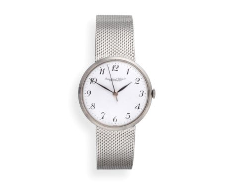 A Stainless Steel Centre Seconds Wristwatch, signed International Watch Co, Schaffhausen, circa 1966, (calibre 402) lever mov