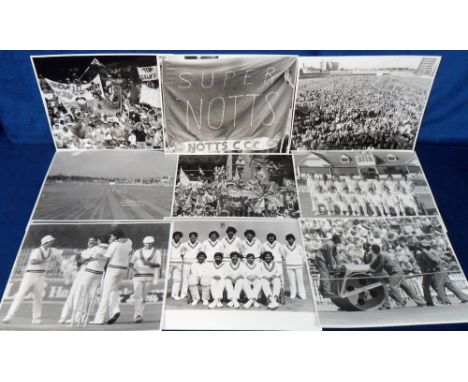 Cricket photographs, selection, 8" x 10” and smaller press stills, 1970’s-early 80’s, International Teams, Test & County Matc