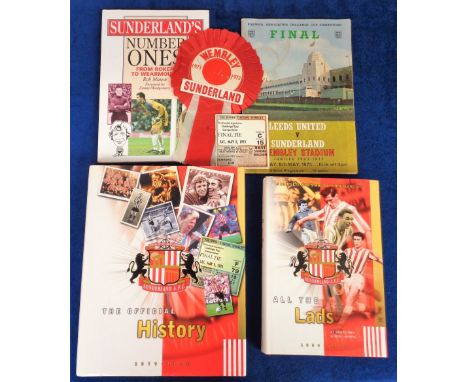 Football memorabilia, Sunderland FC, three books, Sunderland AFC The Official History 1879-2000, 'All The Lads' 1884-2000 by 