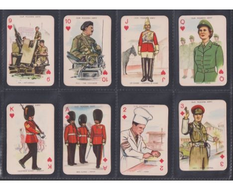Trade cards, Dandy Gum, Our Modern Army (p/c inset) (set, 53 cards) (gd/vg)