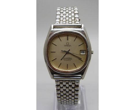 A gentleman's Omega Constellation Chronometer quartz wristwatch 