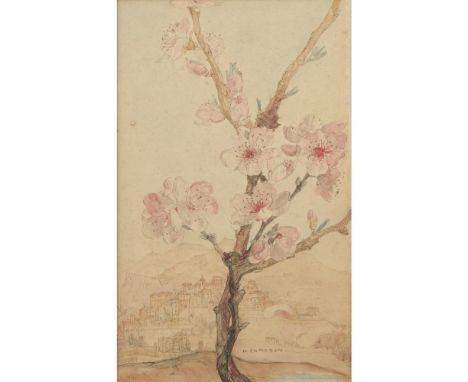 [§] KATHERINE CAMERON (1874-1965)  IN PROVENCE   pencil and watercolour, signed lower right K. CAMERON, inscribed with T. &am