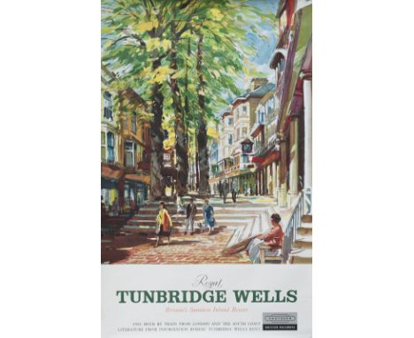 Poster BR(S) ROYAL TUNBRIDGE WELLS by Johnston. Double Royal 25in x 40in. Published in 1960, in very good condition.