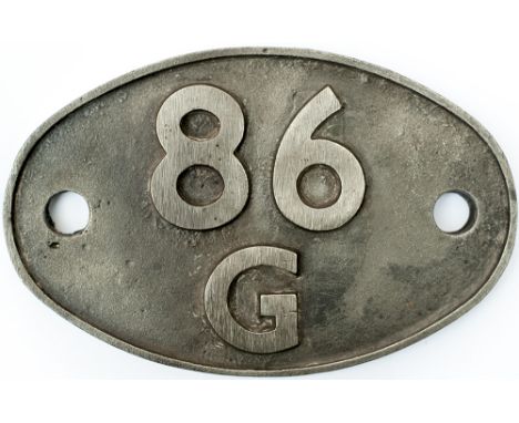 Shedplate 86G Pontypool Road 1950-1967 with sub sheds of Abergavenny 1954-1958, Branches Fork to 1952 and Pontrillas to 1953.