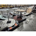 Lot of (4) Pallets of Assorted Break Room Tables