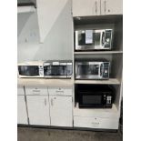 (7) Assorted Microwaves