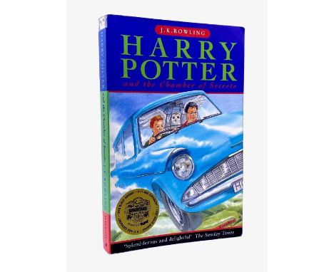 Rowling, J. K. Harry Potter and the Chamber of Secrets, first edition, first impression, London: Bloomsbury, 1998, paperback,