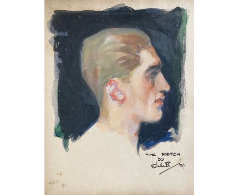 Two Edwardian albums containing sketches, poems, proverbs, quotations, including various ink sketches &amp; watercolours afte