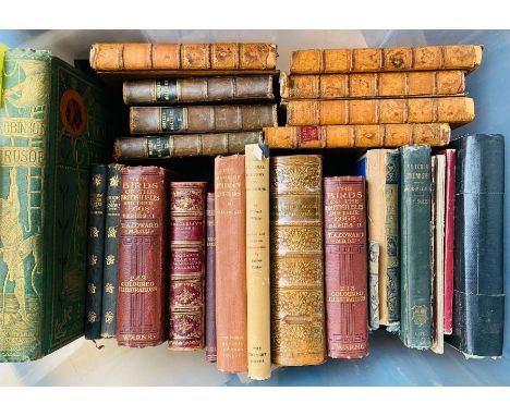 A miscellaneous collection of books to include a slim scrapbook of 19th-century albumen prints of ecclesiastical architecture