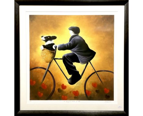 Mackenzie Thorpe (British, b. 1956). A Bicycle Made for Two, limited edition giclee print, signed l.r., numbered 30/125, 72cm