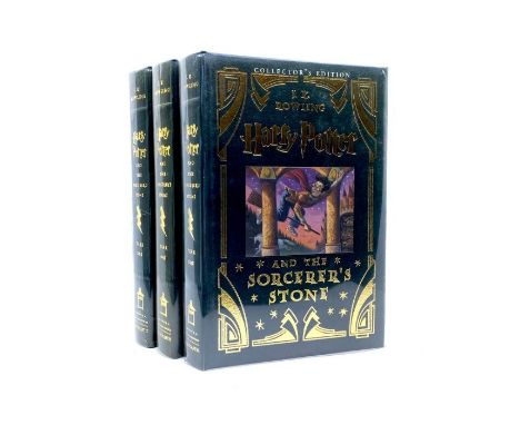 Rowling, J. K. Harry Potter and the Sorcerer's Stone, Collector's Edition, three first issue hardbacks, New York: Levine/Scho