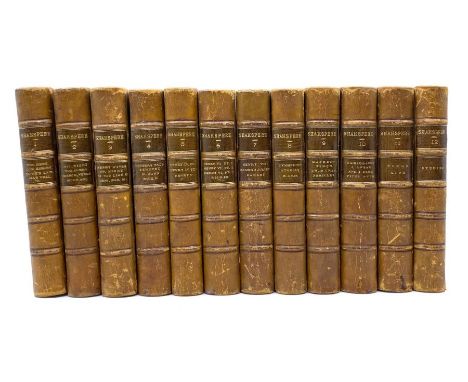 Shakespeare, William. The Works, Knight's Cabinet Edition, in 12 volumes, Edinburgh: W. &amp; R. Chambers, 1856. Octavo, cont