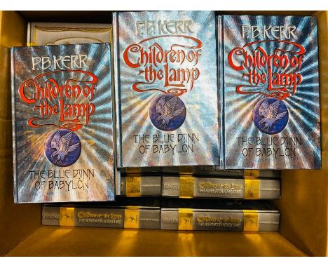 Kerr, P. B. Children of the Lamp: The Akhenaten Adventure, 21 signed first editions, most fine/unread, a few with bumps/knock