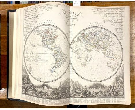 Johnston, Alexander Keith. The National Atlas, Edinburgh: John Johnstone and W. &amp; A. K. Johnston, 1847. Folio, half crush