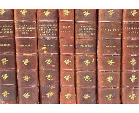 A miscellaneous collection of 19th- &amp; 20th-century books to include the collected works of Thackeray, 14 volumes, 1887, h