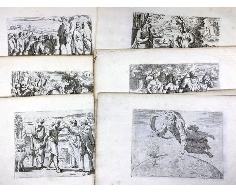 After Raphael. A collection of 29 etchings from Historia del Testamento Vecchio, [Cornelis Visscher, 1638], etched by Sisto B