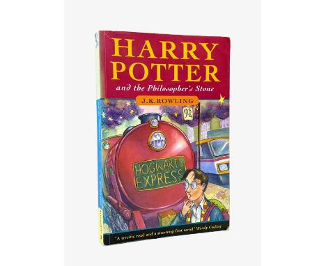 Rowling, J. K. Harry Potter and the Philosopher's Stone, first edition, first issue, London: Bloomsbury, 1997, paperback, pri