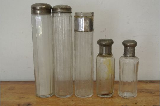 vintage antique glass VINTAGE GLASS: DRESSING TABLE BOTTLE