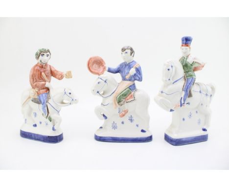 Rye Pottery 'The Canterbury Tales' Chaucer figures to include The Summoner, The Cook and The Squire (3), 24cm tall.  In good 