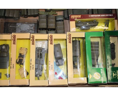 A collection of boxed Solido descant military vehicles, (Qty).