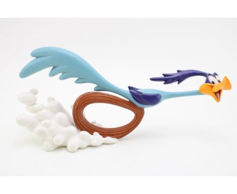 Warner Bros Looney Tunes Road Runner resin figure, 29cm long.  Displays well, generally good, some scuffs / small areas of pa