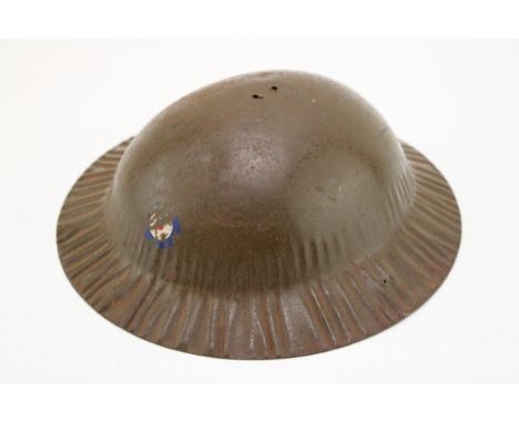 WWII Home Front children's steel toy helmet 24.5cm wide.