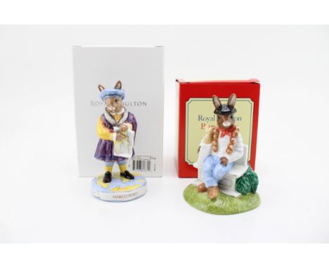 Two boxed Royal Doulton limited edition Bunnykins to include Marco Polo and Parisian, with certificates (2).  In good conditi