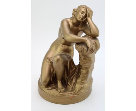 Art Deco Terracotta bust after Aime Millet, impressed Torquay mark to base, 31cm tall.  Generally in good condition with mino